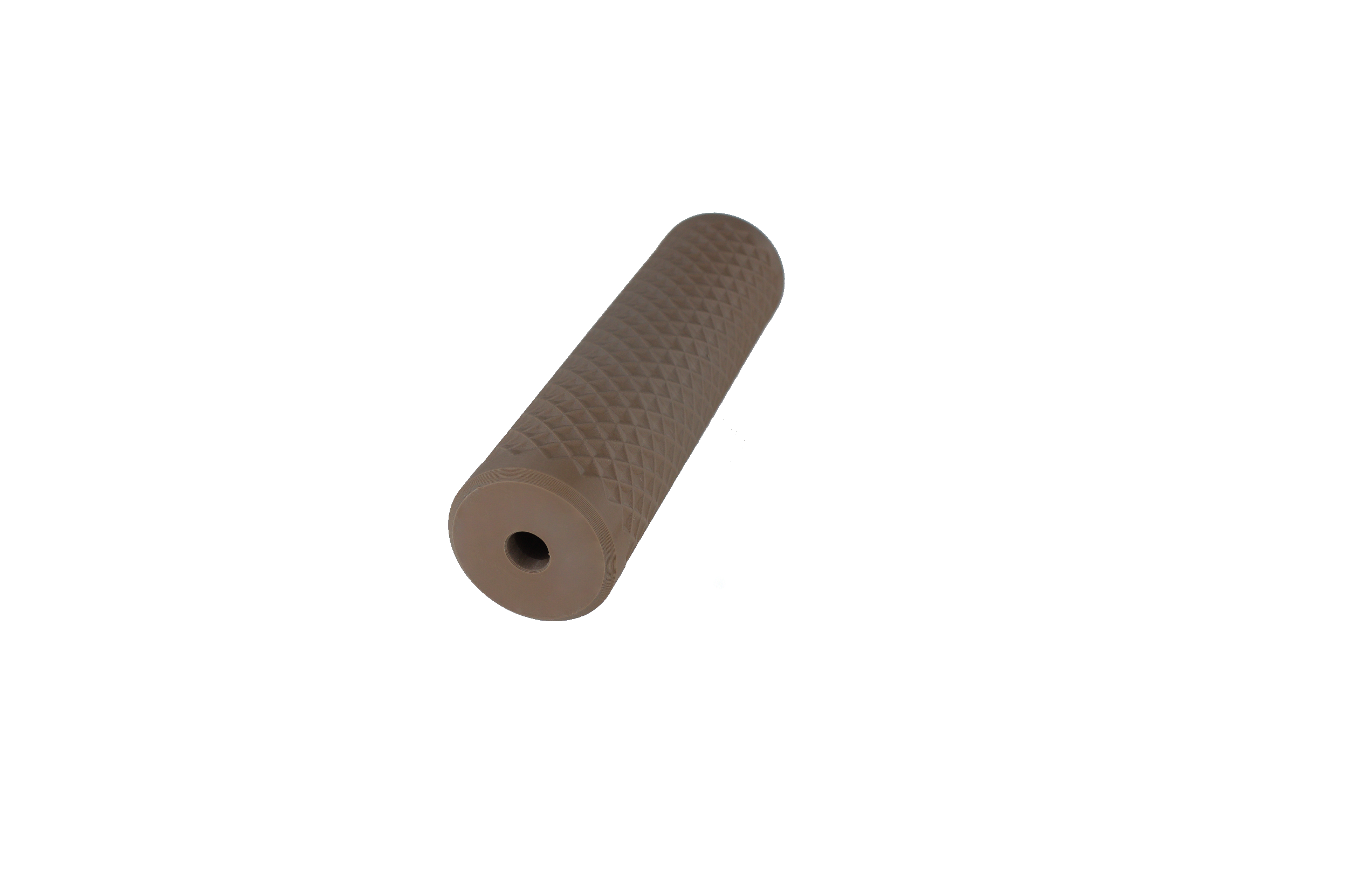 MJM-11 Diamond Airsoft Mock Suppressor 14mm CCW FDE (Flat Dark Earth)