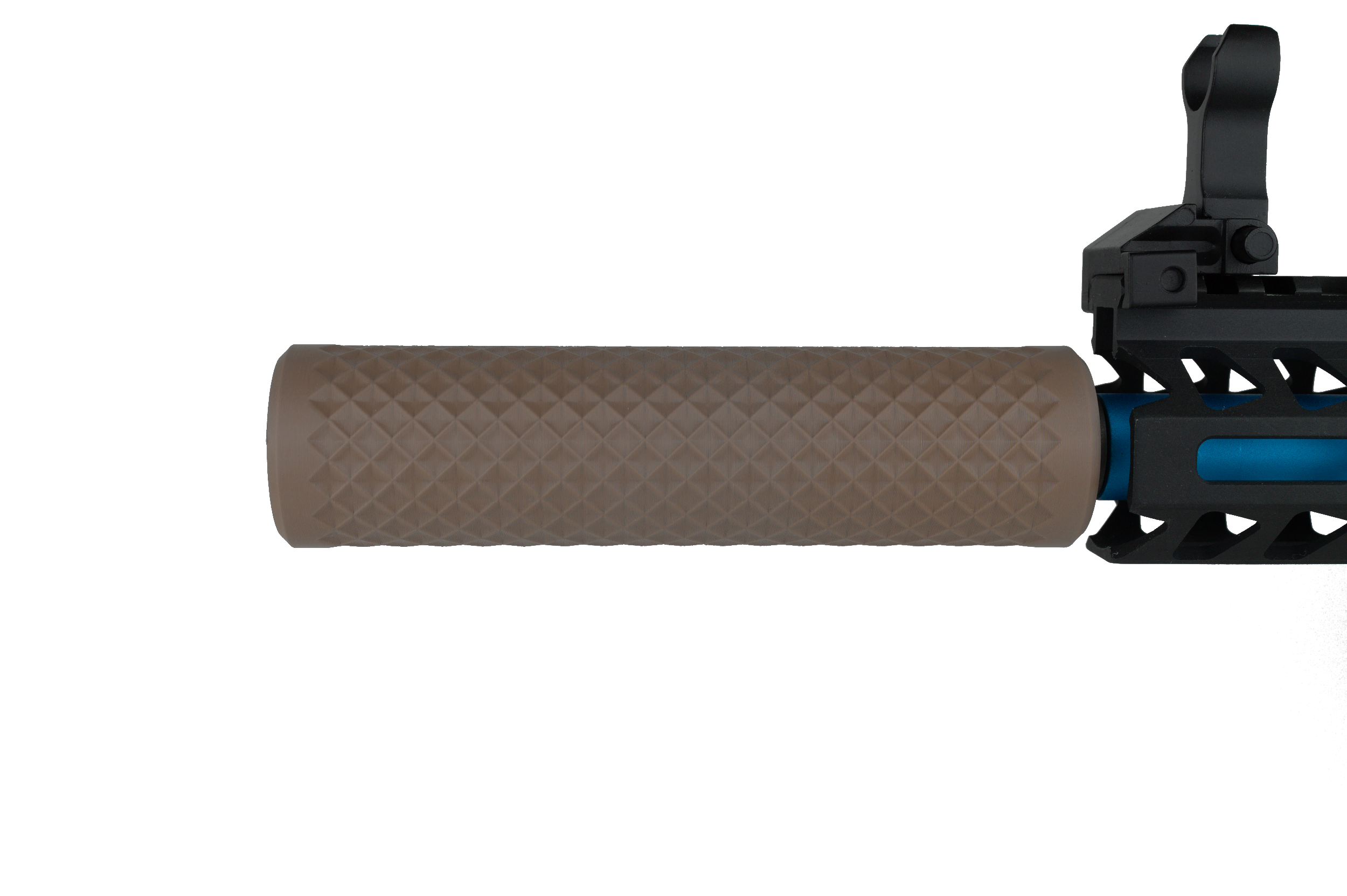 MJM-11 Diamond (Slim fit 30mm OD) Airsoft Mock Suppressor 14mm CCW FDE (Flat Dark Earth)