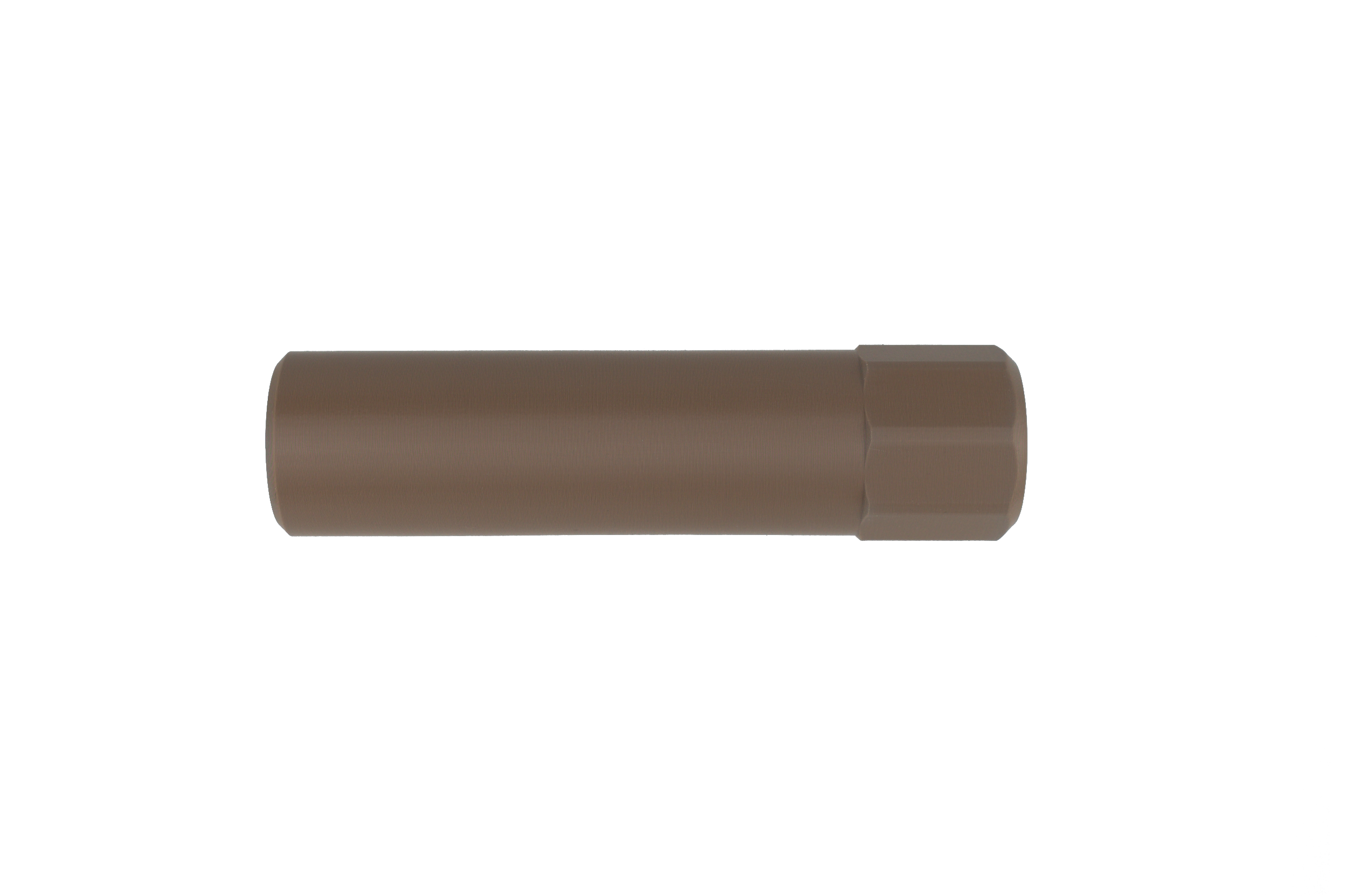 MJM-4 Octagonal Airsoft Mock Suppressor 14mm CCW - Tan